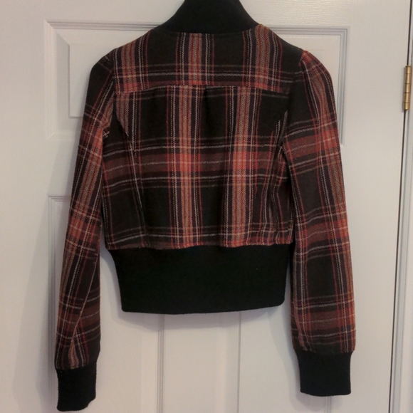Plaid Bomber Jacket - Picture 2 of 3